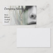 灰色のファッションビジネスカード 名刺 (正面/裏面)