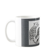 灰色のフェイクな革のチータ