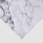 灰色のフェイクパターンを持つ白い大理石 薄葉紙 (詳細)