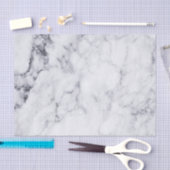 灰色のフェイクパターンを持つ白い大理石 薄葉紙 (クラフト)