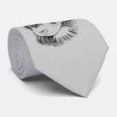 灰色のフェレットのタイ ネクタイ (ロール)