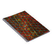 灰色の'フレーム目'、グレーズ、正方形または赤いグリッド。 ノートブック (右側)