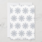 灰色のフローラガールユニークオンアビームかわいい誕生日 招待状 (裏面)