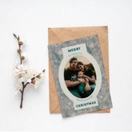 灰色のフローラドードルの家族写真 シーズンカード