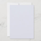 灰色のフローラ結婚式の日付の保存 セーブザデート (裏面)