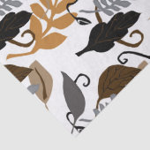 灰色のブラウンの黒いニュートラルの葉 薄葉紙 (詳細)