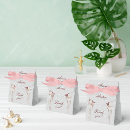 灰色のブルゴーニュと白の風船とランタン フェイバーボックス