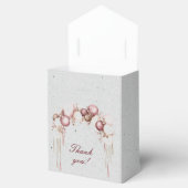 灰色のブルゴーニュと白の風船とランタン フェイバーボックス (オープン)