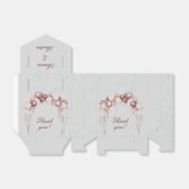 灰色のブルゴーニュと白の風船とランタン フェイバーボックス (折り畳みなし)