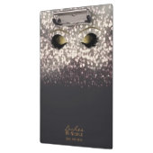 灰色のブロンズのライト金ゴールドメイクアップ目まぶしモダン クリップボード (左)