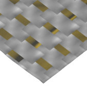 灰色のプレート、長方形下の黄色い画像 テーブルクロス (アングル)