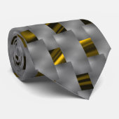 灰色のプレート、長方形下の黄色い画像 ネクタイ (ロール)