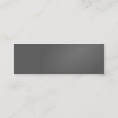 灰色のプロフィールカード# 1 スキニー名刺 (裏面)