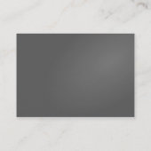 灰色のプロフィールカード# 1 名刺 (裏面)