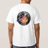 灰色のベレー帽OCR基本的なT Tシャツ (裏面)