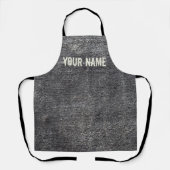 灰色のベロアの無煙炭のカーペットヴィンテージ敷物 エプロン (正面)