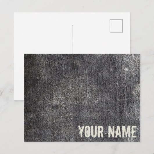 灰色のベロアの無煙炭のカーペットヴィンテージ敷物 シーズンポストカード (正面/裏面)