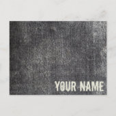 灰色のベロアの無煙炭のカーペットヴィンテージ敷物 シーズンポストカード (正面)