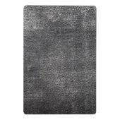 灰色のベロアの無煙炭のカーペットヴィンテージ敷物 ミニクリップボード (裏面)