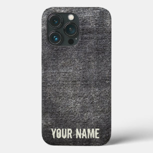 灰色のベロアの無煙炭のカーペットヴィンテージ敷物 iPhone 13 PROケース