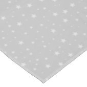 灰色のホワイトスタークリスマス テーブルクロス (アングル)