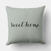 灰色のホームモノグラム クッション (裏面)