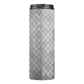 灰色のポリゴンイラストレーション。トリアで構成されます。 タンブラー (裏面)