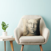 灰色のポートレート#1の枕色合い クッション (椅子)