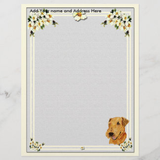 灰色のミズキの手紙紙 レターヘッド