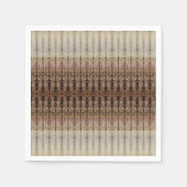 灰色のモダン茶色とエレガント スタンダードカクテルナプキン (正面)