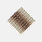 灰色のモダン茶色とエレガント スタンダードカクテルナプキン (角)