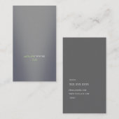 灰色のモダン 名刺 (正面/裏面)