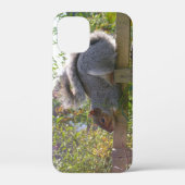 灰色のリスの休息オリジナル野生生物写真 Case-Mate iPhoneケース (裏面)