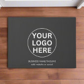 灰色のロゴlようこそプロモーションブランドビジネス ドアマット