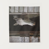 灰色のロバの馬の馬動物 タペストリー (正面)