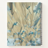 灰色のローポリ箇条書きジャーナル/折れ線のノートブック ノートブック (裏面)