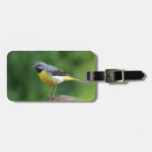 灰色のワグテール – 鳥 ラゲッジタグ (正面横)