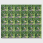 灰色のワグテール – 鳥 ラッピングペーパー (フラット)