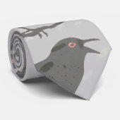 灰色のワタリガラスのネクタイの陰 ネクタイ (ロール)