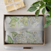 灰色のヴィンテージのアジサイの花のラベンダー 薄葉紙 (ギフト)