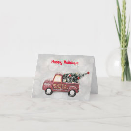 灰色のヴィンテージの背景に赤い《写真》ぼけ味トラック シーズンカード