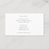 灰色のヴィンテージの背景に赤い《写真》ぼけ味トラック 名刺 (裏面)