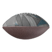 灰色の三角形の切り出しで粗い濃い青の部分 アメリカンフットボール (回転90)