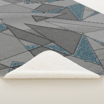 灰色の三角形の切り出しで粗い濃い青の部分