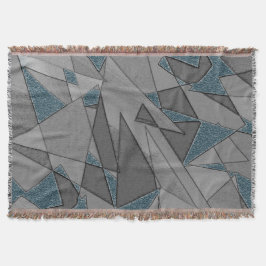 灰色の三角形の切り出しで粗い濃い青の部分 スローブランケット
