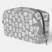 灰色の上にマージャンのタイル記号 ドップキット (右コーナー)