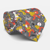 灰色の世紀半ばのマーチングバンド ネクタイ (ロール)