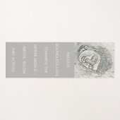 灰色の仏のポートレートの引用文は無限愛を放射します ヨガマット (正面(横))