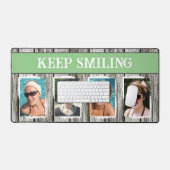 灰色の保笑顔4枚 デスクマット (キーボード&マウス)