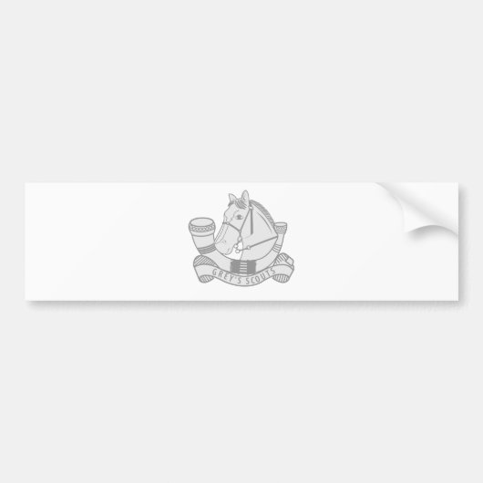 灰色の偵察者 バンパーステッカー (正面)